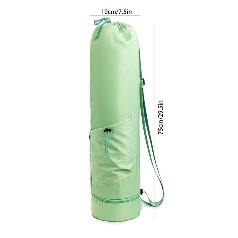 Yoga Mat Bag with Water Bottle Pocket and Wet Storage Compartment