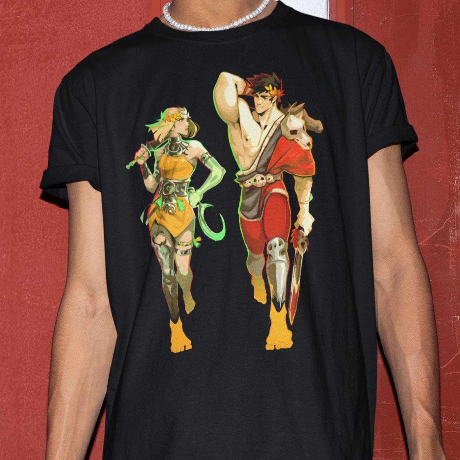 Zagreus & Melinoe Shirt -Hades 2 Tshirt,Video Game T shirts,Indie Game Merch 2XL