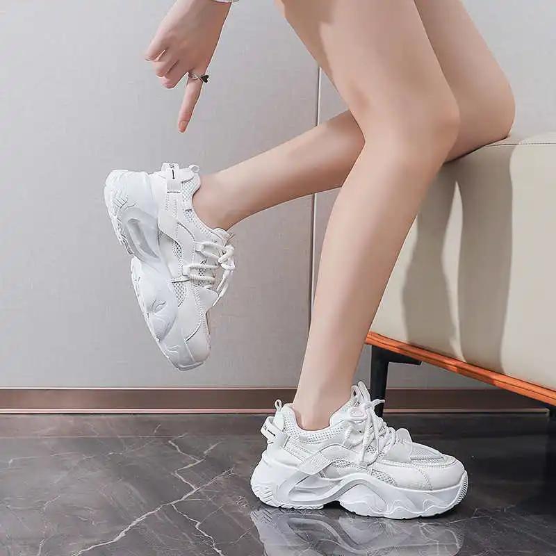 Fashion Plateforme Round Tip Summer Sneakers Woman Tennis Boots Luxury Brand Training Shoes Sport 4yrs To 12yrs Famous To Play