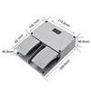 Foot Switch YDT1-16 Aluminum Shell Gray Double Pedal Switch Machine Tool Accessories
