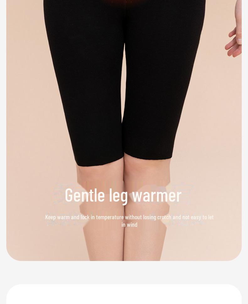 Women's Wool Silk Velvet-Lined Leggings: Seamless, Warm, Autumn/Winter Pants with German Velvet and Heating Technology.