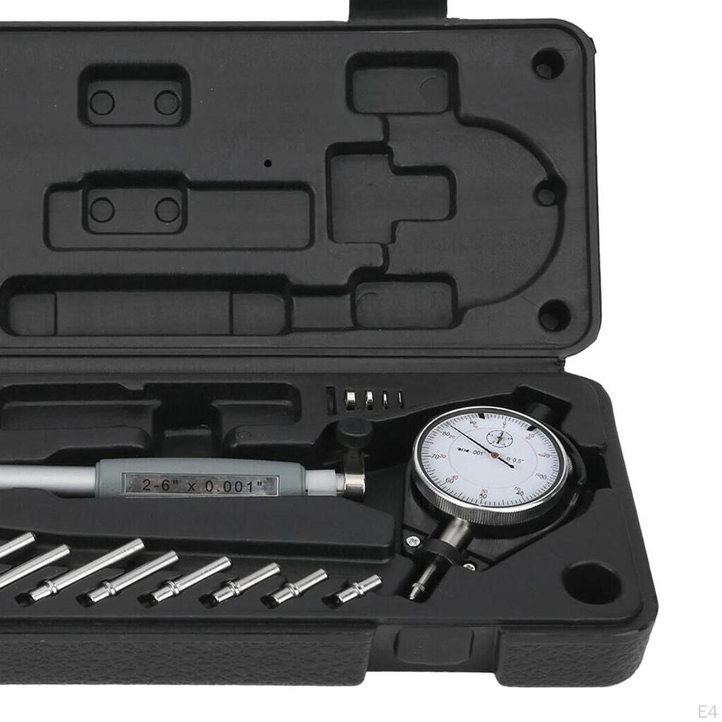 Dial Bore Gauge Set Base Cylinder Measuring Micrometer Kit Flexible 50-160mm