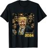 Trump 2024 Election Gold Teeth MAGA Hood Gangsta T-Shirt Unisex Tee