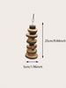 1pc-Simple wooden apple wood chew toy rabbit, chew stick, round wood teeth grinding rope, small pet toy