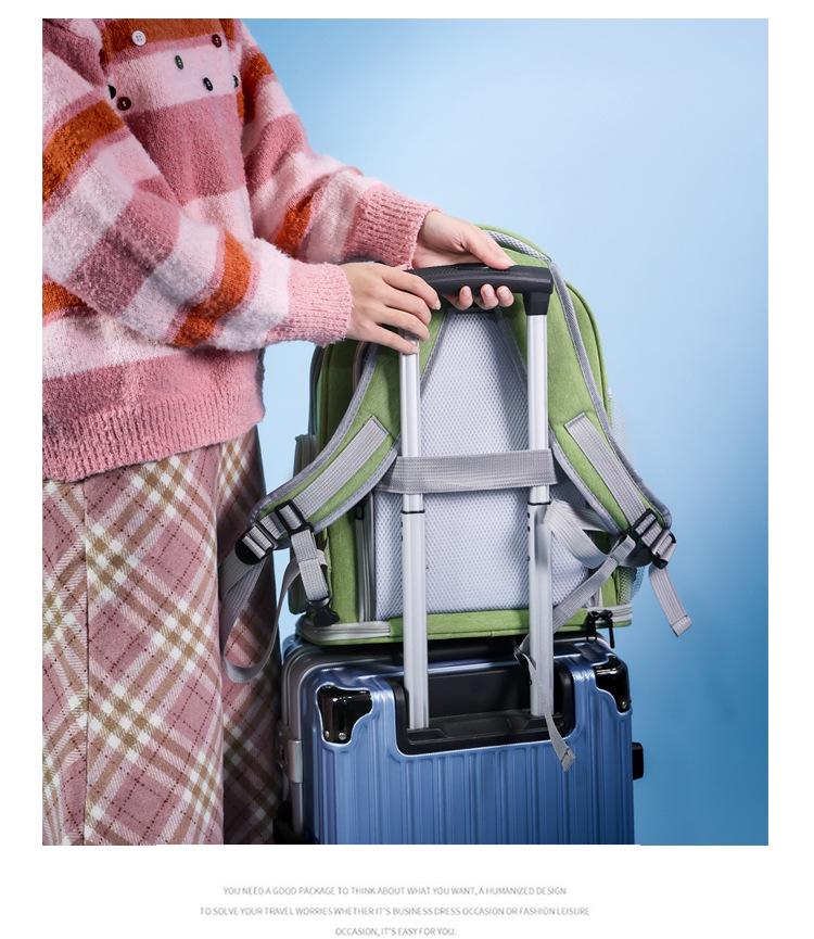 Large Capacity Breathable Cat Backpack - Portable Space Capsule Design for Outings