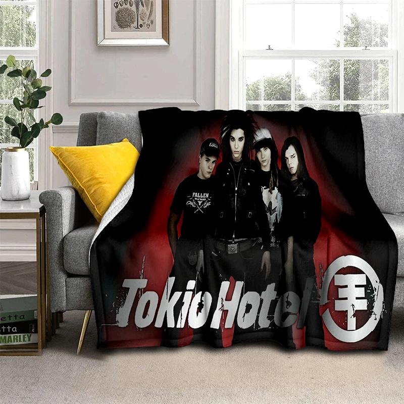Bill Tom Kaulitz Tokio Hotel Rock Band 2025 New Style Blanket,Soft Throw Blanket for Home Bedroom Bed Sofa Cover Kids Gift Cover