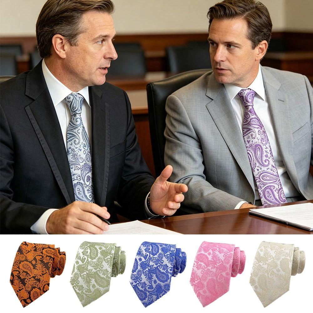 Business Men Necktie 8cm Floral Ties Fashion Neck Wear Party