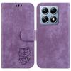 For Xiaomi 14T Pro Wallet Case Tiger Imprint Leather Shockproof Phone Cover