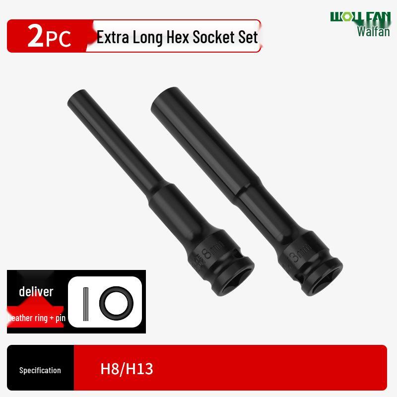 Ultra-Thin Long Thin-Wall Impact Socket Wrench for Motorcycle & Electric Vehicle Repair