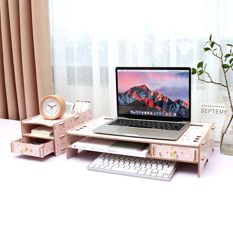 Ergonomic Laptop Cooling Stand with Storage