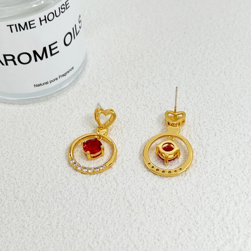 Manufacturer'S Supply, Fashion Love, Fringed Earrings, Niche Design, Micro-Inlaid Zircon Spot