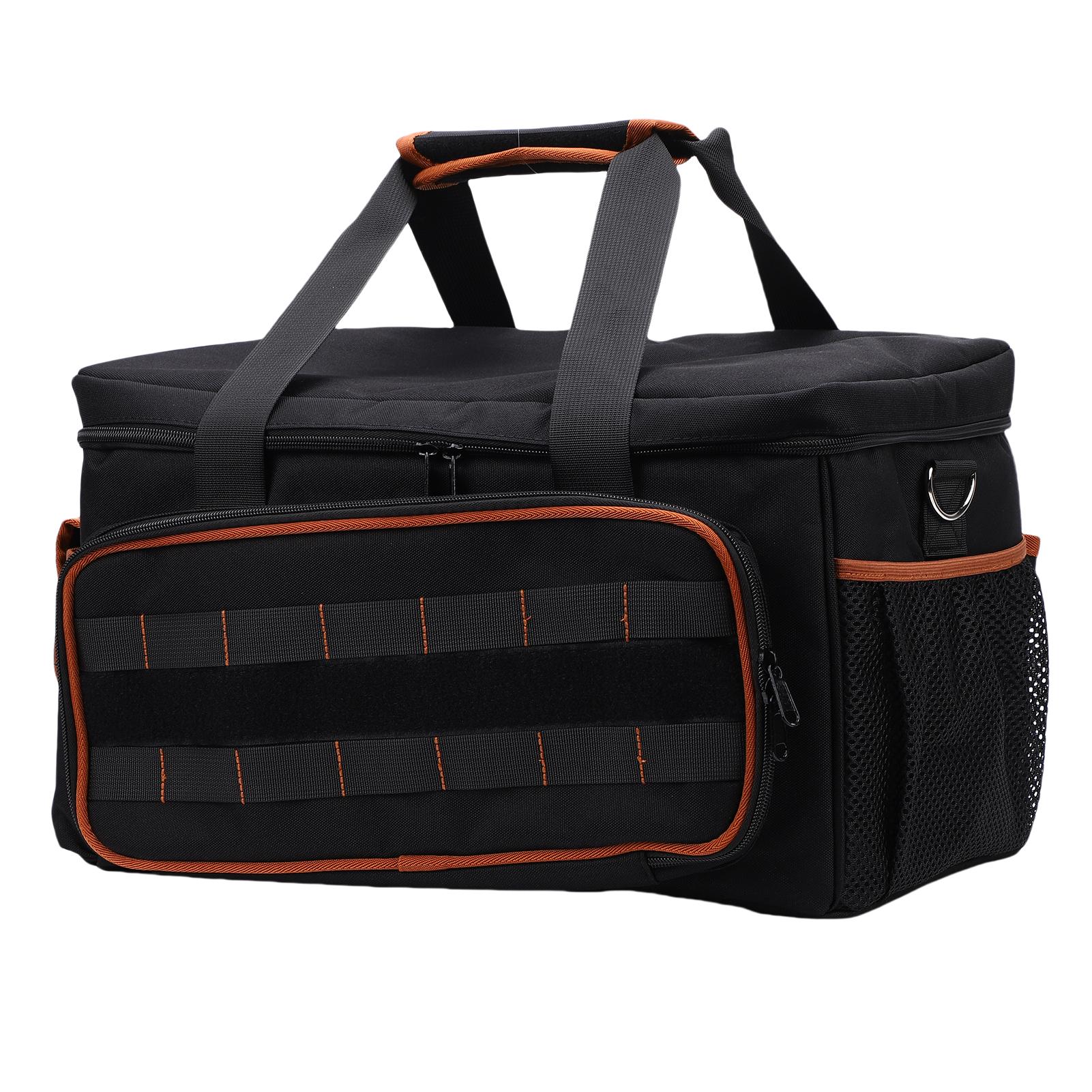 

Tool Bag 17in Heavy Duty Hand Storage Wear Proof Oxford Cloth 20 Pockets Shoulder Strap for Electrician Repairman