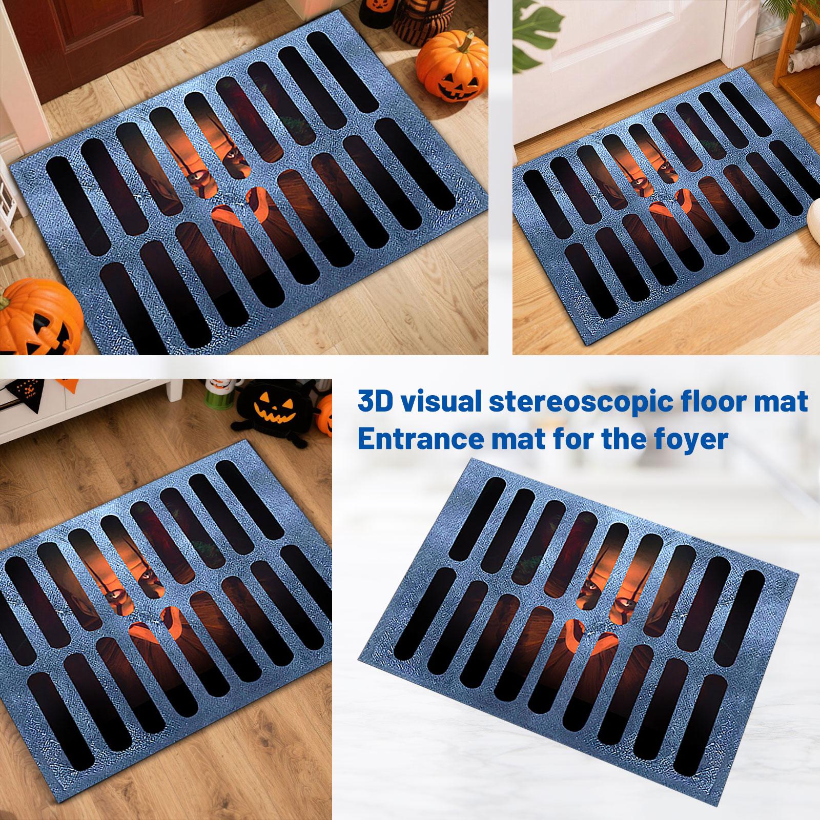 Hollowed-out Decorative Carpet 3D Visual Three-dimensional Doormat For Entrance One Size