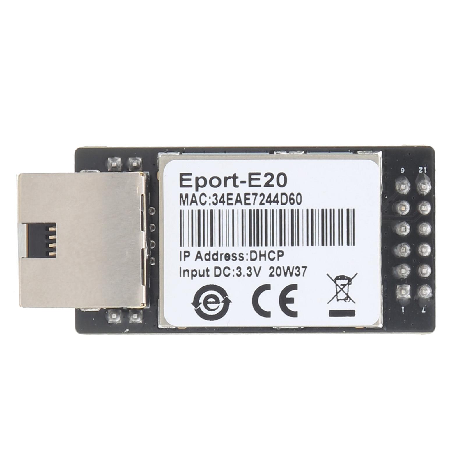 

Serial to Ethernet Module Plastic RJ45 to TTL Networking Device HFE20 for FreeRTOS