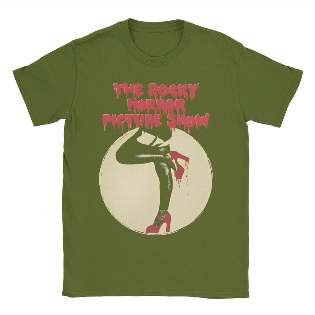 Men T-Shirts The Rocky Horror Show Vintage Pure Cotton Tees Short Sleeve Picture Show T Shirts Crewneck Clothing New Arrival