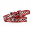 Pin Buckle Belt PU Leather Thin Belt Trendy Waist Strap  Decor Accessories