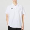 Under Armour Embossed Logo Performance Regular Fit Knit Polo Men Tops White 22500515-100