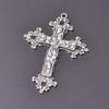 6pcs Religious Metal Retro Silver Color Cross Pendant Charms For Jewelry Making Bulk Christ Jesus Pendants DIY Necklace Earrings