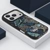 Trendy Ocean Style Whale Pattern Case For iPhone 17 16 Pro Max Luxury Leather Texture Matte Silicone Cover For iPhone 15 14 13 Pro Max 11 16e 17e