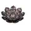 New 1PC Alloy Incense Burner Stick Holder Plate Buddhism Lotus Censer Bronze Nasturtium Incense Burner