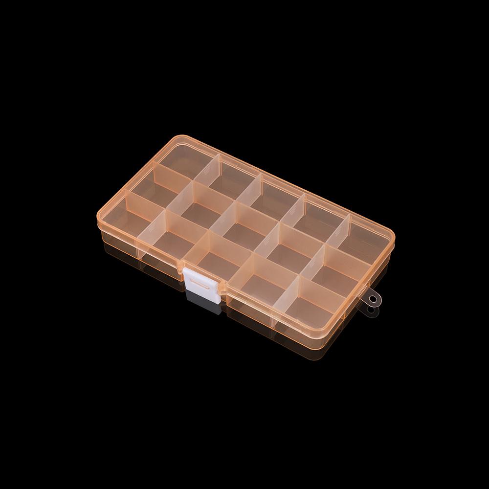 High Quality Grids Adjustable Plastic Jewelry Beads Storage Box Case Container Organize For Craft Jewelry Display Boxs Supplies