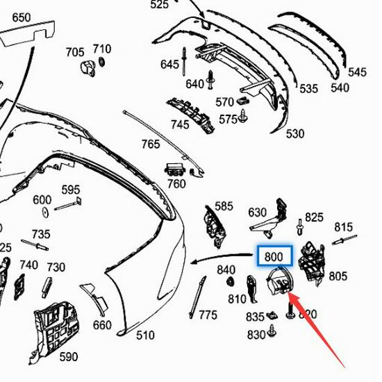 Muffler Tailpipe for Mercedes-Benz A-Class CLA W117 (Part #2464900327/2464900427)
