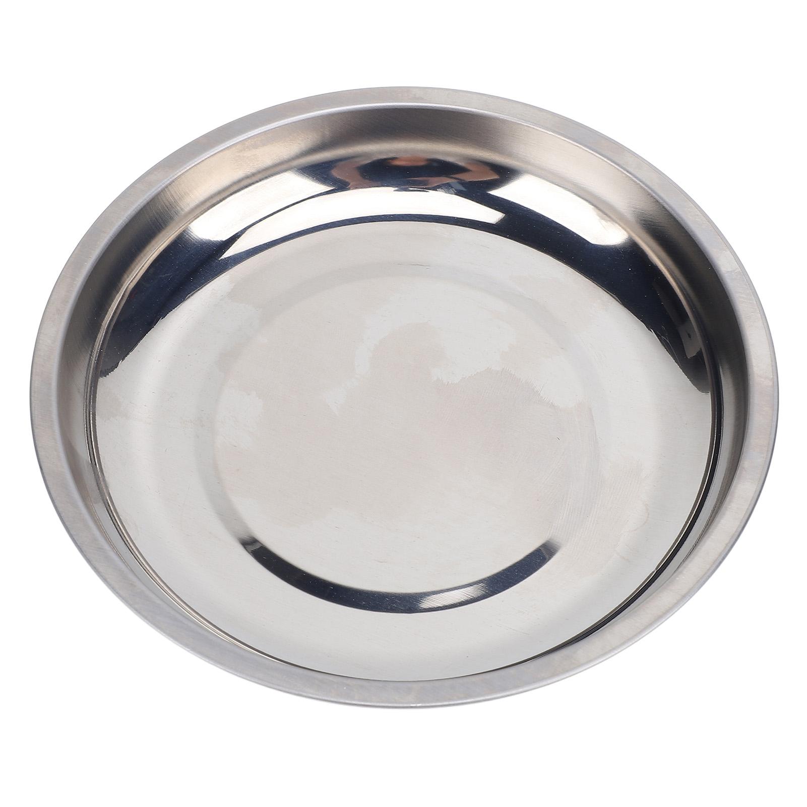 

150mm Round Magnetic Parts Tray Stainless Steel 1000 to 1200 Gauss Magnet Tool Tray Parts Holder