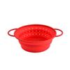 High-Temperature Resistant Silicone Foldable Kitchen Draining Basket for Washing Fruits and Vegetables