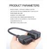 Jieyuan OBD16-Pin Male To Female Conversion Cable OBD2 Extension Cable Connector Adapter Used For Diagnostic Tools