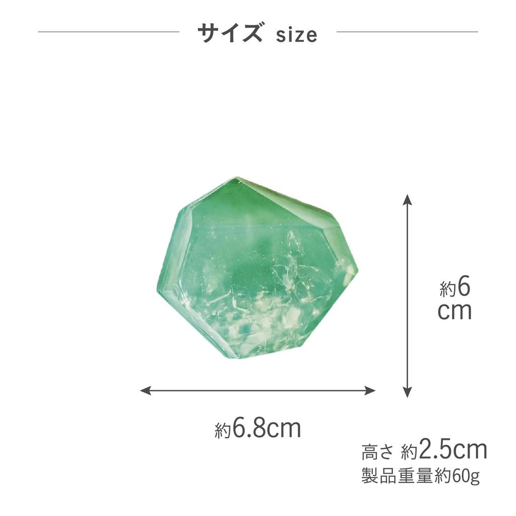 Fujiei Jewelry Jade Solid Face Hand Natural Pleasant Made in B-nature Soap, Soap, Fragrance, Wash, Wash, Gemstone, Stone, Fragrance, Vegetable-Based