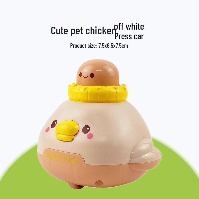 Children's Cute Pet Dinosaur, Chick, and Cow Inertial Animal Car Toy