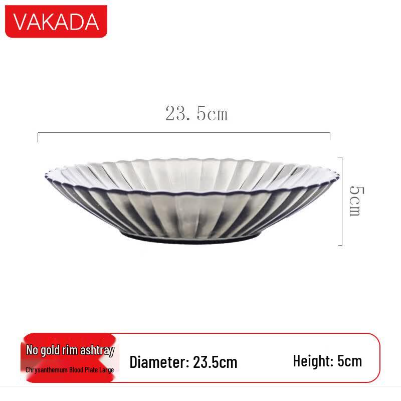 VAKADA Glass Fruit & Dessert Plate
