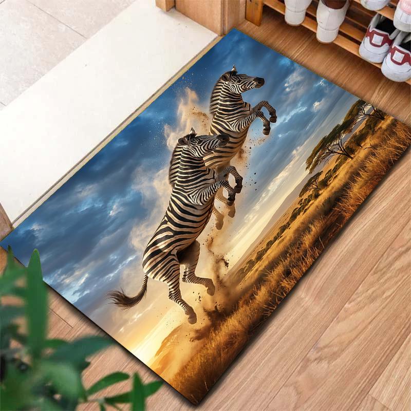 Flying Sunset Animals Pattern Square Carpet,Area Rug,Carpet Rug for Living Room Bedroom Sofa Playroom Decor,Non-slip Floor Mat,Holiday Birthday Gifts