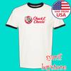 Chuck N Cheese Burger Hommes#039;T-shirt Unisexe Ringer Noir Taille S à 3XL