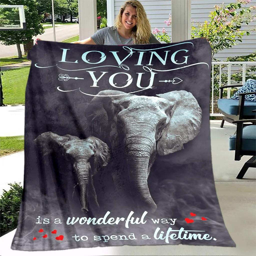 To My Daughter Son Letter Gift HD Blanket,Soft Throw Blanket for Home Bedroom Bed Sofa Picnic Travel Office Cover Blanket Kids