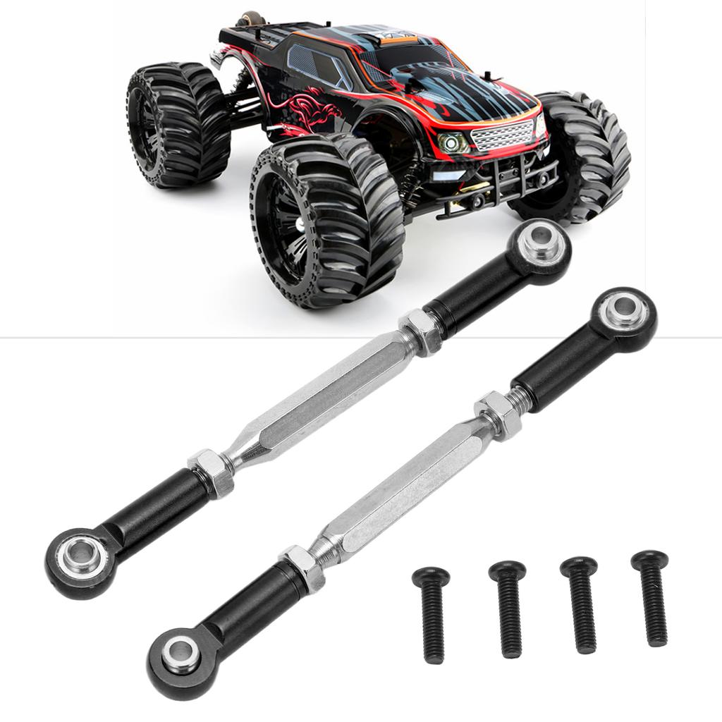 2Pcs Steering Rear Suspension Arm Tie Rod Steering Shaft Tie Rod for JLB 1Celsius10 Racing Truck