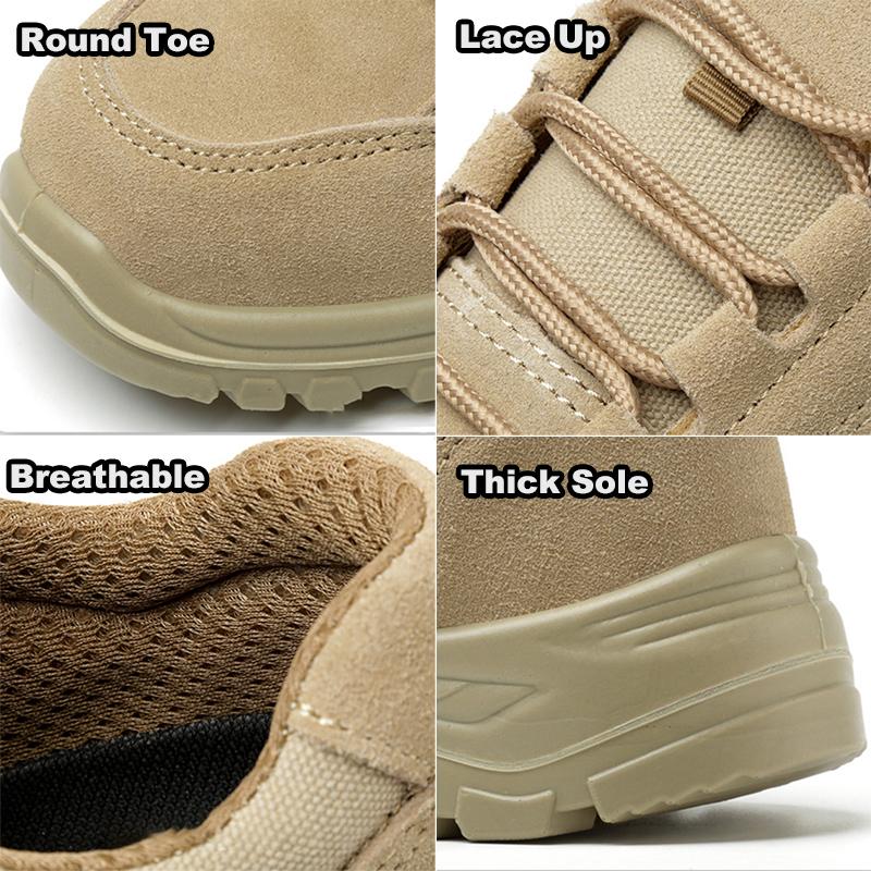Oulylan Male Anti Puncture Safety Boots Steel Toe Anti Smash Work Shoes Wear Resistant Breathable Labor Footwear Size 38 To 45