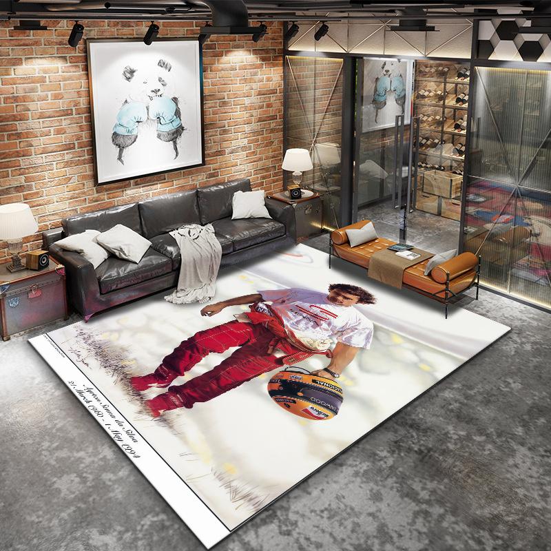 Ayrton Senna Carpet Rug for Living Room Bedroom Home Sofa Decoration,Kids play Nonslip Floor Mat