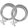 4pcs Garage Door Extension Torsions Steel Cable Set Wear & Corrosion Resistant Garage Cable Set Upgrades for Longevity