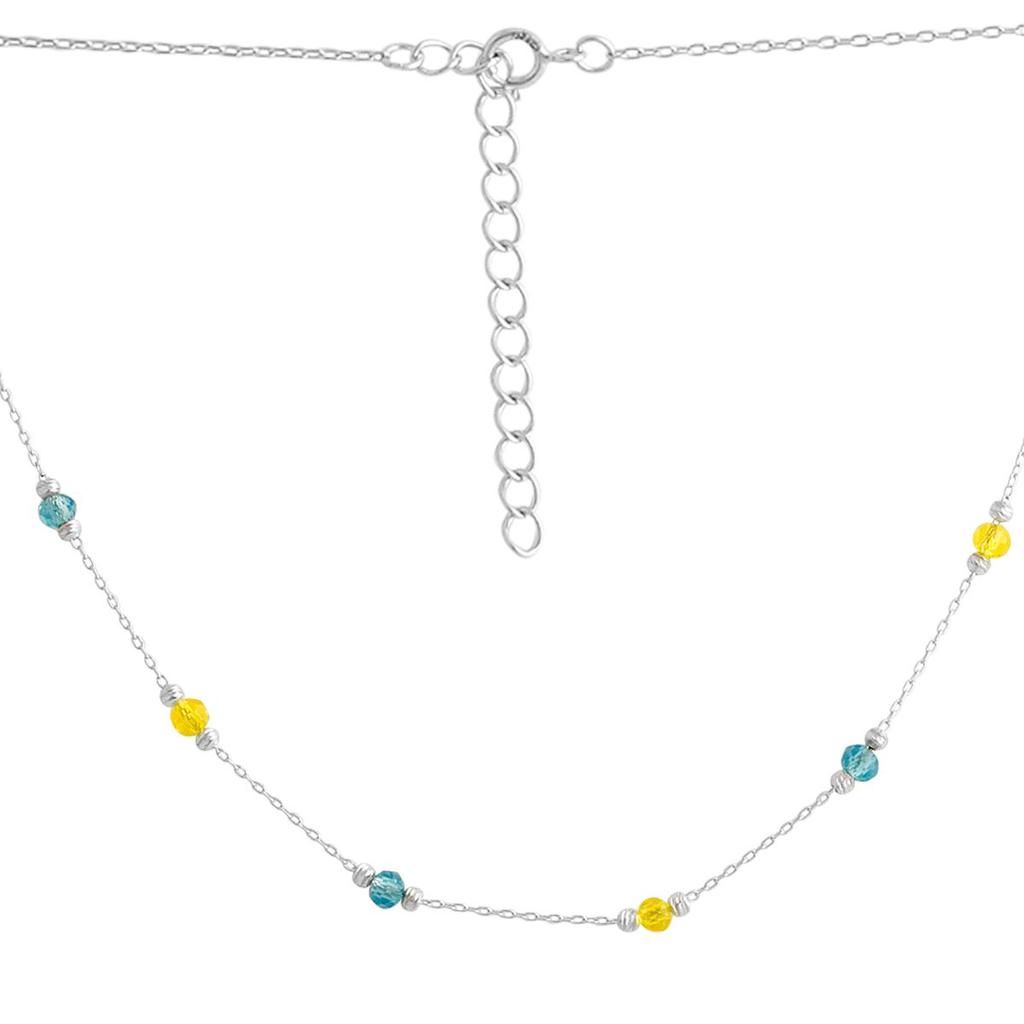 Kübik zirkon taşlı gümüş kolye, ürün ağırlığı 2,99 g (2133551)