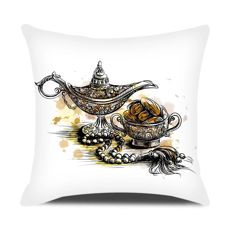 Eid Ramadan Decor Cushion Cover Mubarak Decorations Pillow Cover For Home Islamic Muslim Eid Al Adha Ramadan Kareem Pillowcase