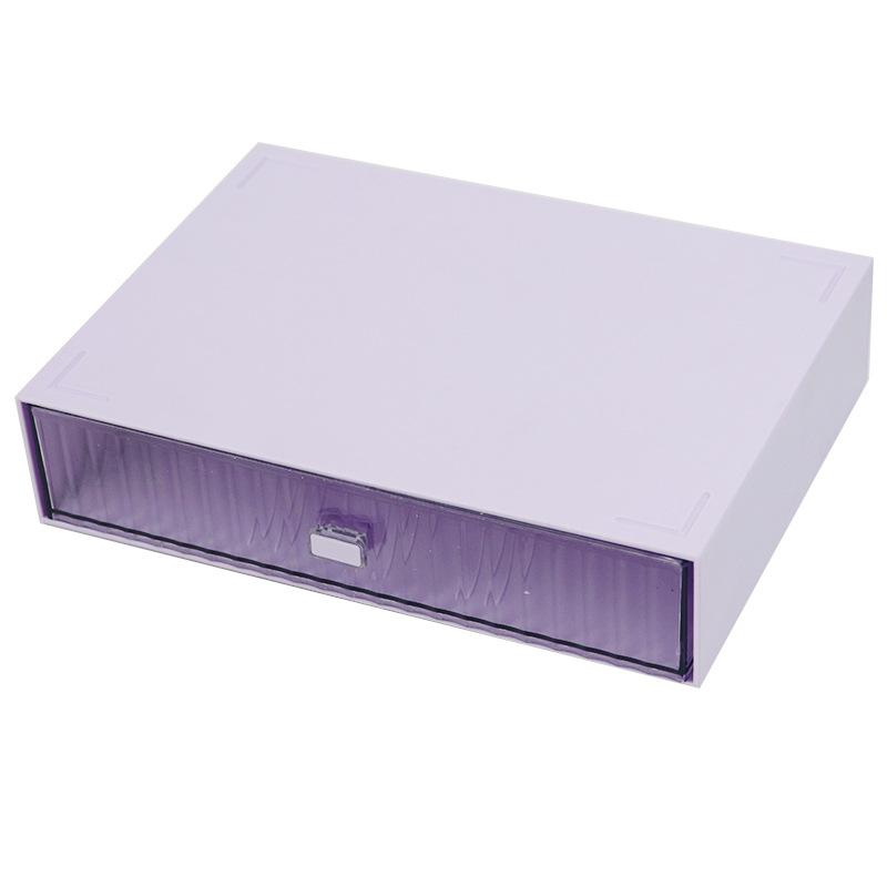 

Ins Acrylic Pen Holder Storage Box Desktop Stationery Pen Box Office Transparent Large-capacity Drawer Makeup Organizer Cosmetic