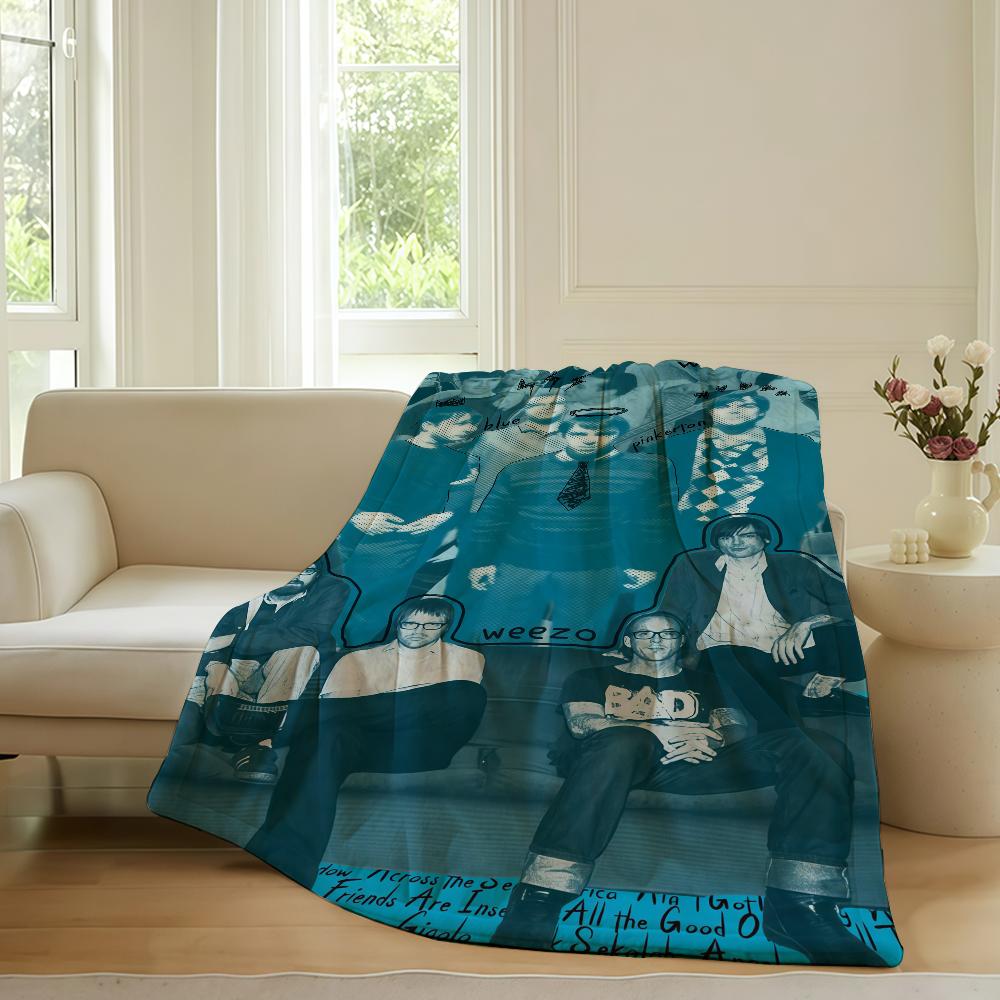 

Rock band W-weezer Blanket For Sofa Office Bed Plane Travel Sleep Read Relax Camping Soft And Warm 30x40in