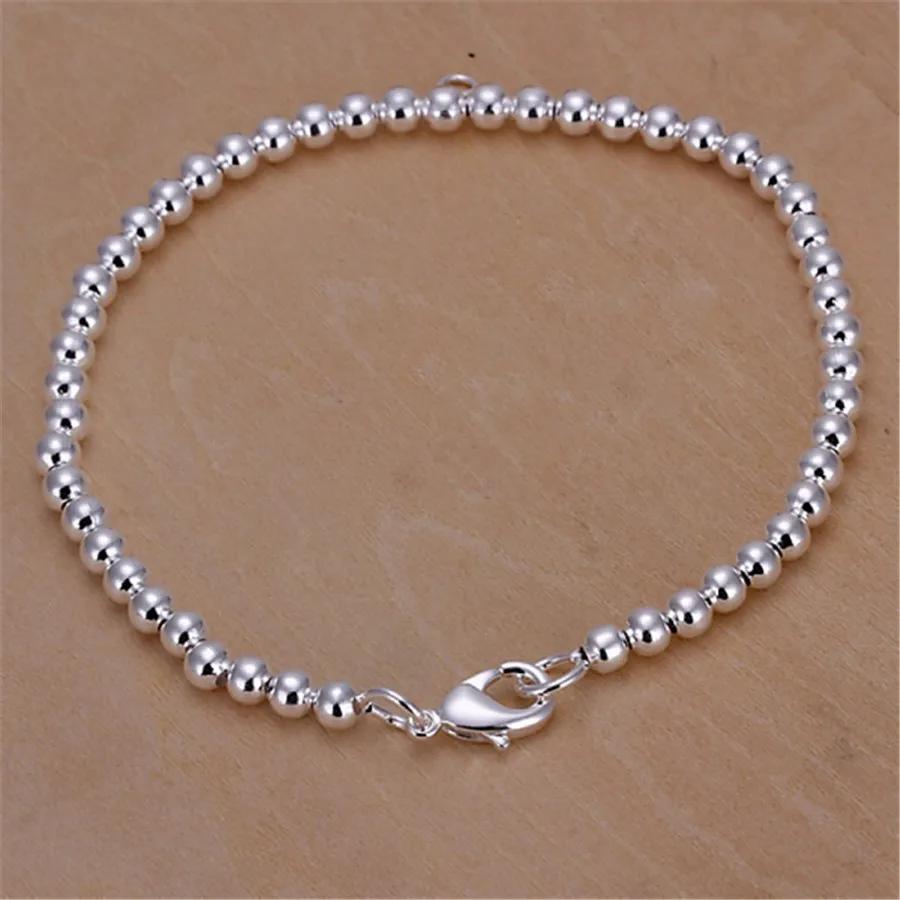 925 Silver Chain Exquisite Twisted Bracelet Fashion Charm Chain Women Men Solid Wedding Cute Simple Models Jewelry