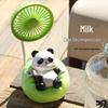 Portable Panda Cartoon Electric Fan for Summer Outdoor Travel