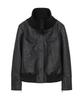 Debby Upper High Neck Line Faux Leather Jacket_Black