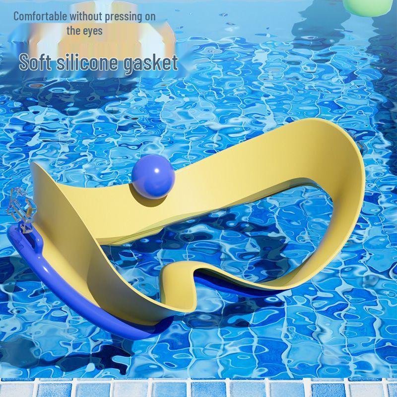 Kinder-High-Definition-Anti-Beschlag-Schwimmbrille für Jungen und Mädchen - Wasserdichte Tauchmaske mit großem Rahmen für Wassersport