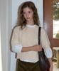 AMONG A Half Sleeve Cable Knit_Ivory
