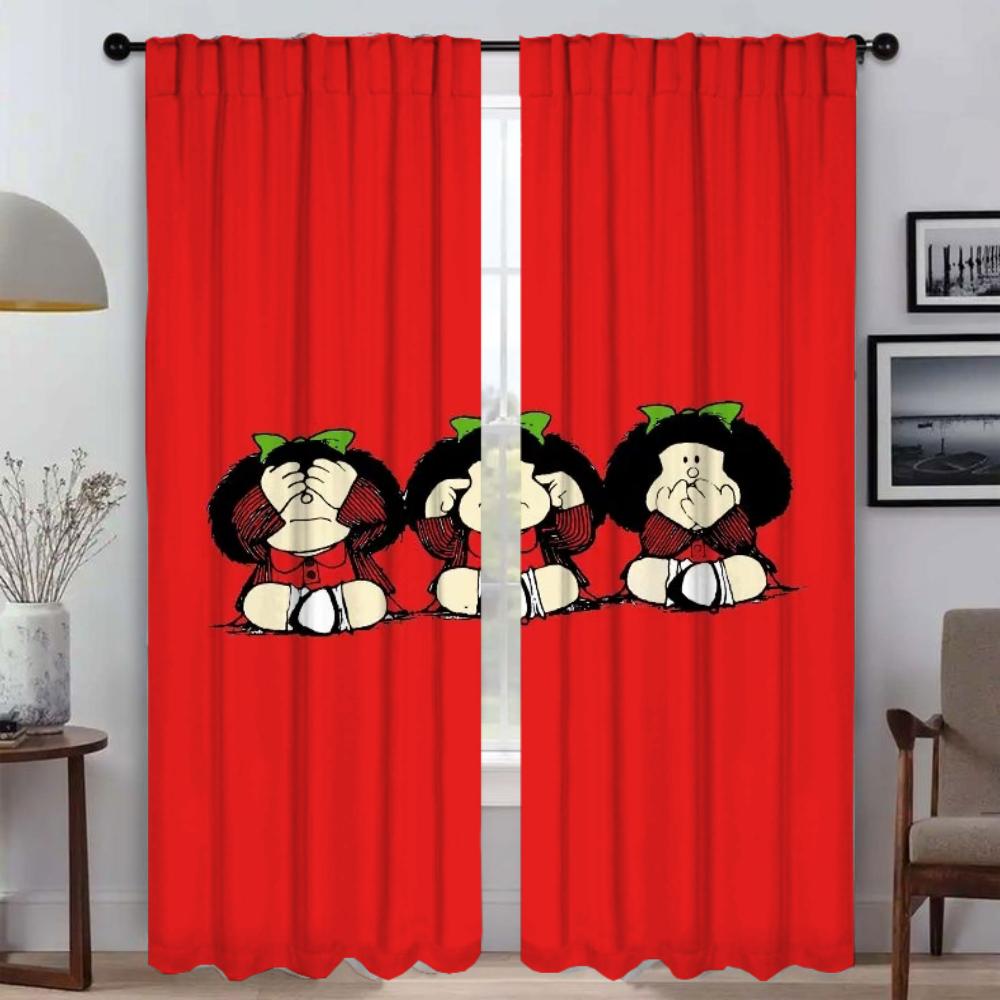 Mafaldas Elegant Room Curtains for Living Room Shades Window Curtain Halloween Decoration Tulle for Bedroom Partition Kitchen