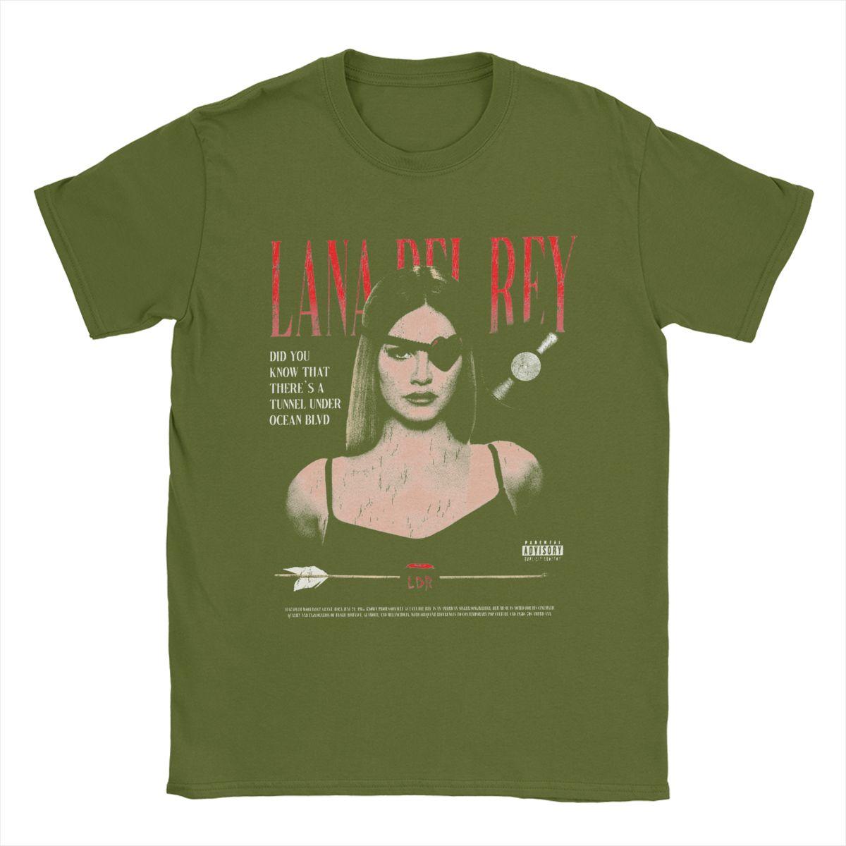 

Men s Lana Del Rey T Shirts Cotton Tops Vintage Short Sleeve Round Collar Tee Shirt Party T-Shirt 4XL